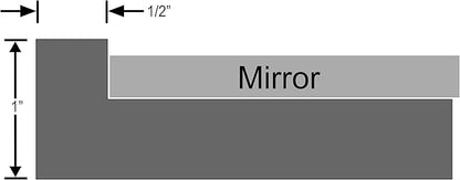 OVALCREST - Oval Wooden Beveled Wall Mirror for Home Decor, Bathroom, Vanity, Bedroom, Living Room, Hallway - London Style (Gold Paint) 13.1 x 17.1