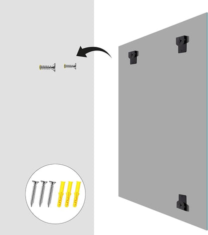 KOCUUY Large Frameless Mirror,36x36 Inch Square Bathroom Vanity Mirror for Over Sink, Upgraded Shatterproof Unframed Design for Bedroom, Living Room, Entryway
