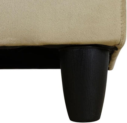 Beige L-Shaped 3-Piece Microfiber Sofa with Storage Ottoman Set, Sectional Couch Sofa Set for Living Room, Office, Small Space