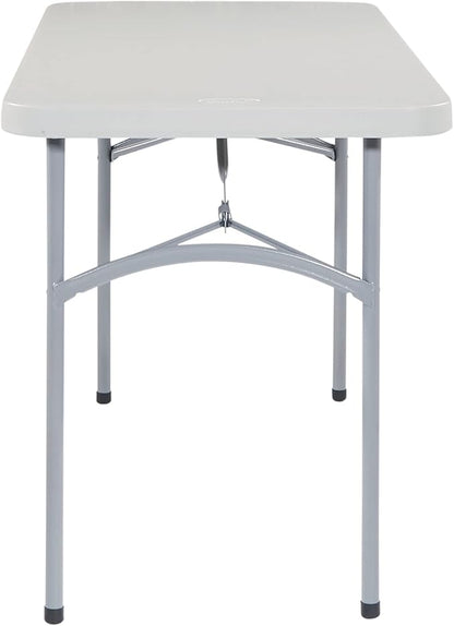 Office Star Resin Multipurpose Rectangle Folding Table for Indoor or Outdoor Use, 4 Feet x 2 Feet