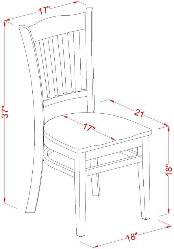 East West Furniture AMGR3-LWH-W 3 Piece Dinette Set for Small Spaces Contains a Round Kitchen Table with Pedestal and 2 Dining Room Chairs, 36x36 Inch, Linen White