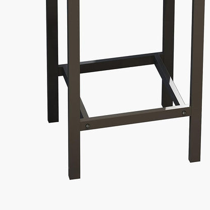KEIKI 60.24” Long Bar High Top Dining Table and 3 Stools Chairs Set, Wood Behind Couch Sofa Counter Height Pub Furniture for Breakfast, Kitchen Living Party Room, Grey
