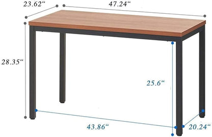 Modern 48 Inch Computer Desk for Home Office - Sleek and Sturdy, Ideal for Work and Study, Multi-Purpose Table for Writing, Dining, and Workstation, Suitable for Office and Home Office Use
