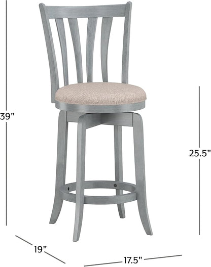 Hillsdale Furniture Hillsdale Savana Swivel Counter Stool, Blue