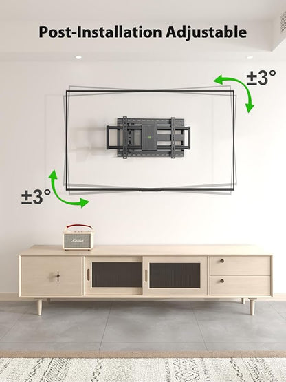 USX Mount Long Arm TV Wall Mount for Most 42-90 inch Television 40 Inch Extension Full Motion TV Mount，Wall Mount Bracket with 90°Swivel Up to 150lbs Fits 16” 18” 20” 24” Stud VESA 800x400mm