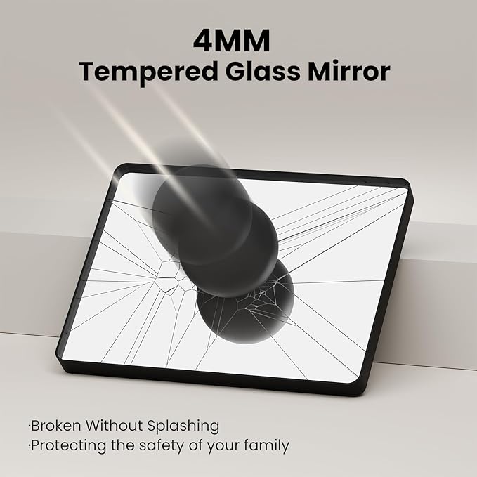Gold Bathroom Mirror, 24x36 Inch Brushed Gold Metal Frame Mirror for Wall, Rounded Rectangle Bathroom Vanity Mirror, Tempered Glass, Anti-Rust, Horizontal/Vertical