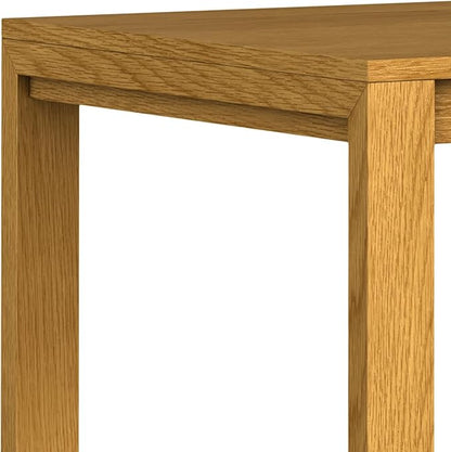 SIMPLIHOME Wilson Dining Table, Solid Wood Oak Veneer, 60 x 36 inches, Transitional-Style Rectangular Kitchen Table for up to 6 People