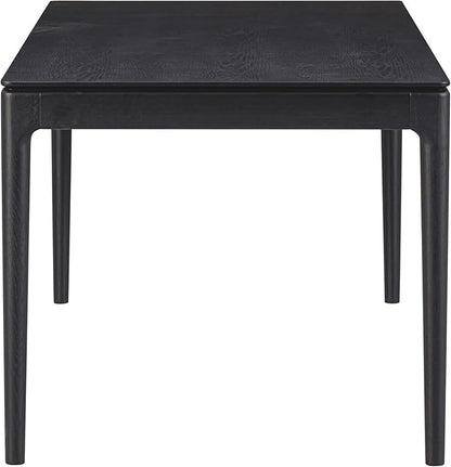 NTC Mingle 71 Inch Modern Design, Rectangular Dinner Table for Dining Room, Living Room Furniture, Effortless Assembly, Burnt Black