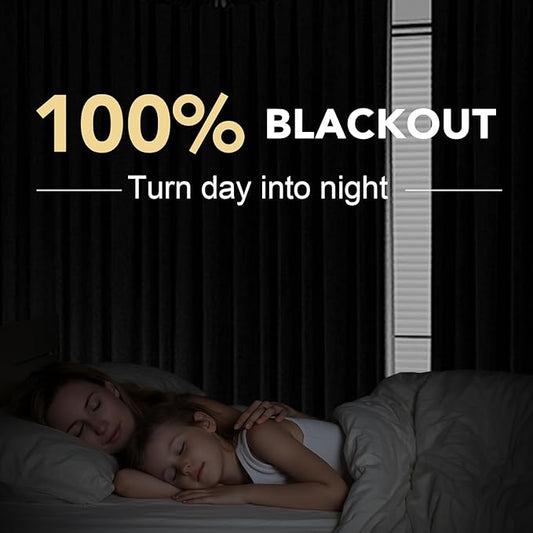 H.VERSAILTEX 100% Blackout Curtains for Bedroom Thermal Insulated Linen Textured Curtains Heat and Full Light Blocking Drapes Living Room Curtains 2 Panel Sets, Blue Sapphire, 52x108 Inch