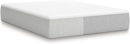 Signature Design by Ashley Twin Size Cool Max 12 Inch Medium Plush Cooling Gel Infused Memory Foam Mattress for Pressure Relief, Fiberglass Free, Mattress in A Box