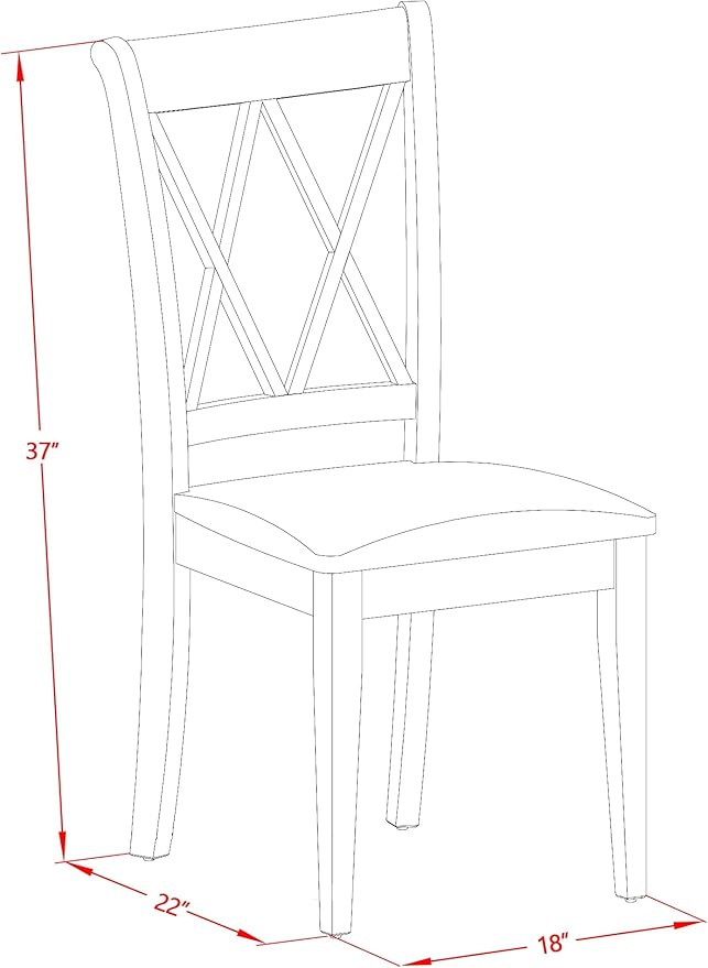 East West Furniture MZCL3-LWH-C 3 Piece Modern Dining Table Set Contains a Rectangle Wooden Table with Dropleaf and 2 Linen Fabric Kitchen Dining Chairs, 36x54 Inch, Linen White
