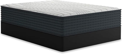 Signature Design by Ashley Hybrid 1300 13 Inch Plush Gel Memory Foam Mattress with Edge Support for Pressure Relief, Queen, Fiberglass Free, Mattress in A Box