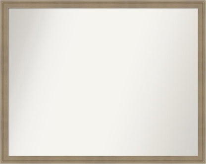 Amanti Art Grey Bathroom Mirror for Over Sink, 24x30 Florence Grey Rectangle Vanity Mirror, Large Casual Frame, Hangs Horizonally and Vertically, Bathroom Wall Decor, Non-Beveled Edge from WI, USA