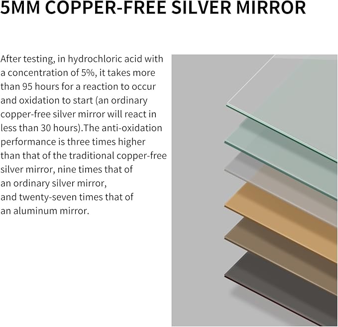 Black Bathroom Mirror for Wall, Rectangle Mirrors with Metal Frame, Modern Vanity Wall Mirror Decor for Entryway Hangs, Bathroom Living Room Horizontal or Vertical (Black, 36" L x 30" W)