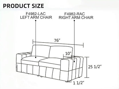 Sectional Couches for Living Room, Loveseat Sofa Comfy Cloud Couch with Deep Seats, Lounge Modern Living Room Furniture for Small Space, Dark Grey