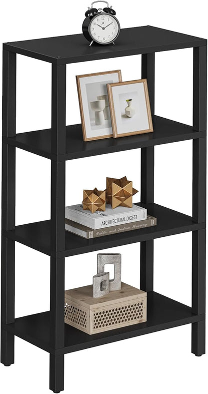 TUTOTAK Small Side Table, Narrow End Table, Skinny Sofa Table, Slim Nightstand, Couch Table, Living Room, Bed Room, Black TB01BK078