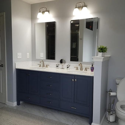 KOHROS Bathroom Mirror 20” x 28" Frameless Rectangle Bathroom Vanity Mirror w/Polished Edge Beveled Mirror for Hallway Entryway Dressing Room (Silver)