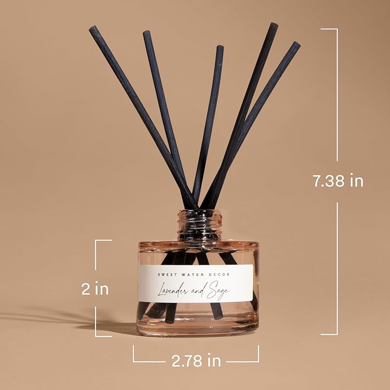 Sweet Water Decor Pink Grapefruit Reed Diffuser – Room Decor Aesthetic with Long-Lasting Premium Fragrance of Grapefruit, Orange, Strawberry, Jasmine, and Cedar for 4 Months – Ideal for Home Decor