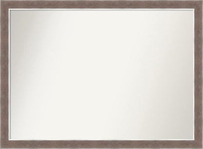Amanti Art Brown Bathroom Mirror for Over Sink, 31x42 Noble Mocha Rectangle Vanity Mirror, X-Large Casual Frame, Hangs Horizonally and Vertically, Bathroom Wall Decor, Non-Beveled Edge from WI, USA