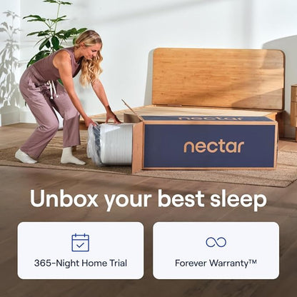 Nectar Premier 13” Twin Mattress - Medium Firm - Contouring Memory Foam - Cooling Upgrade - 2” Pressure Relief Layer - Mattress in a Box - 365-Night Trial & Forever Warranty