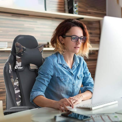 Office Chair Gaming Chair Desk Chair Ergonomic Executive Swivel Rolling Computer Chair with Lumbar Support