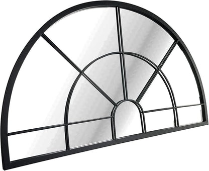 WAMIRRO Arched Window Pane Mirror Decor,Farmhouse Mantel Mirrors for Fireplace/Living Room,24"X40"