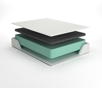 Signature Design by Ashley Queen Size Cool Max 12 Inch Medium Plush Cooling Gel Infused Memory Foam Mattress for Pressure Relief, Fiberglass Free, Mattress in A Box