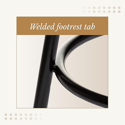 OEF Furnishings (2 Pack Height Adjustable Steel Stools, Black, 25-33"