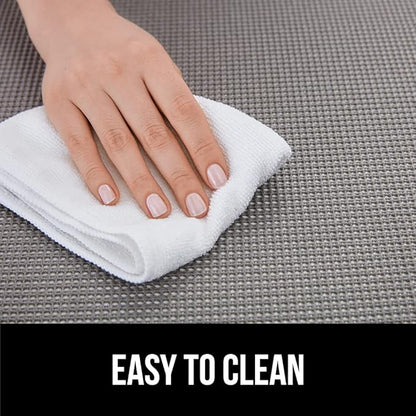GORILLA GRIP powerGRIP Drawer Shelf and Cabinet Liner, Thick Strong Hold, Non-Adhesive Liners Protect Kitchen Cabinets and Cupboard, Bathroom Drawers, Easy Install, Breathable Mat, 12" x20' Light Gray