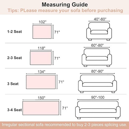 Boho Couch Cover, Sofa Cover, Sofa Covers for 2 Cushion Couch, Washable Sectional Couch Covers for Dogs Pet Furniture Protector Couch Cover Blanket for Living Room (1# Orange, 71" x 102")