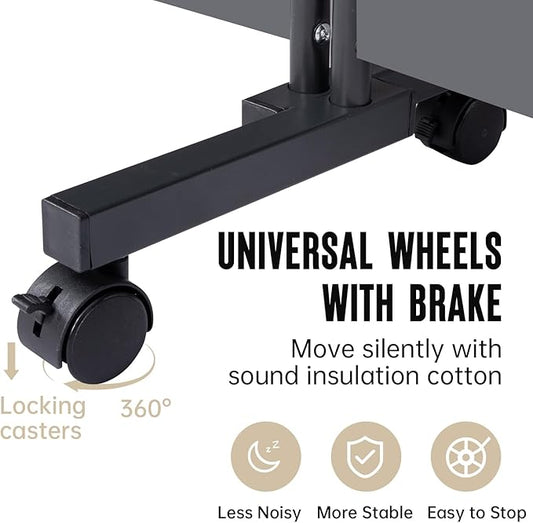 Room Divider 6 Panel Room Dividers/Wheels, Fabric Room Divider Panel for Office Room Partitions and Dividers, Portable Partition Wall Divider for Room Separation, Privacy Screen