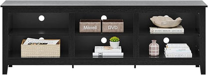 Panana TV Stand, Moden 6 Cubby TV Stand for 75 inch TV, Farmhouse Television Stands Entertainment Center Media Stand with Storage TV Table Stand for Living Room