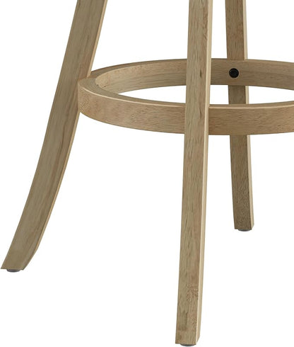 Hillsdale Fairfox 30.5" Wood Swivel Bar Height Stool, Natural