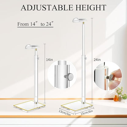 Acrylic Purse Stands for Display, 3 Pack 14" to 24"Adjustable Height Clear Purse Holder Stand, Counter Bags Hanging Organizer Handbag Rack for Closet Retail Vendor Commercial Store