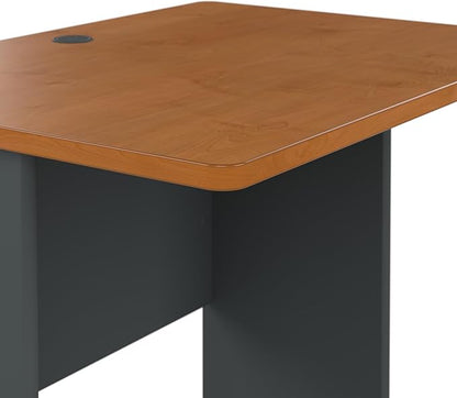 Bush Business Furniture Series A 36W Desk in Natural Cherry and Slate