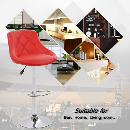 Bar Stools Barstools Swivel Stool Set of 2 Height Adjustable Bar Chairs with Back PU Leather Swivel Bar Stool Kitchen Counter Stools Dining Chairs