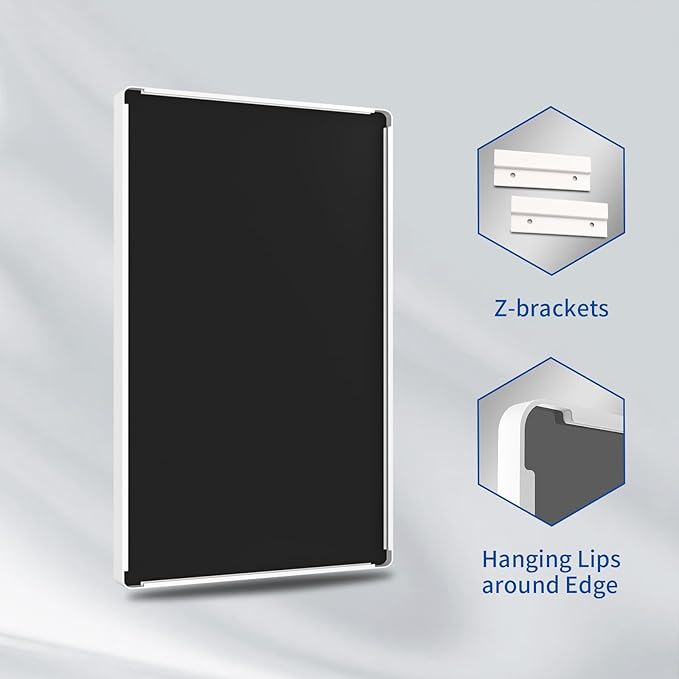 WEER White Bathroom Mirror 24X32 Inch, Rounded Rectangle White Metal Frame Mirror, Matte White Bathroom Vanity Mirror with Tempered Glass, Anti-Rust, Hangs Horizontally or Vertically