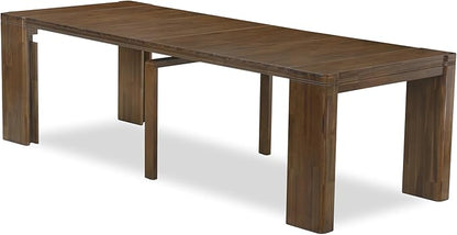 X12DA-0C8-32 - 14 Pieces Dining Set Includes an Extendable Rectangle Kitchen Table, 1 Coffee Table and 12 Polyester Fabric Dining Chairs, 39x120 Inch, Antique Walnut