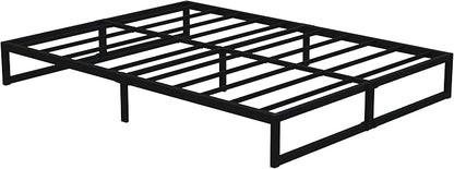 12 Inch King Size Bed Frame Sturdy Mattress Foundation, Heavy Duty Metal Platform with Steel Slats Support No Box Spring Needed, Noise Free, Easy Assembly, Black
