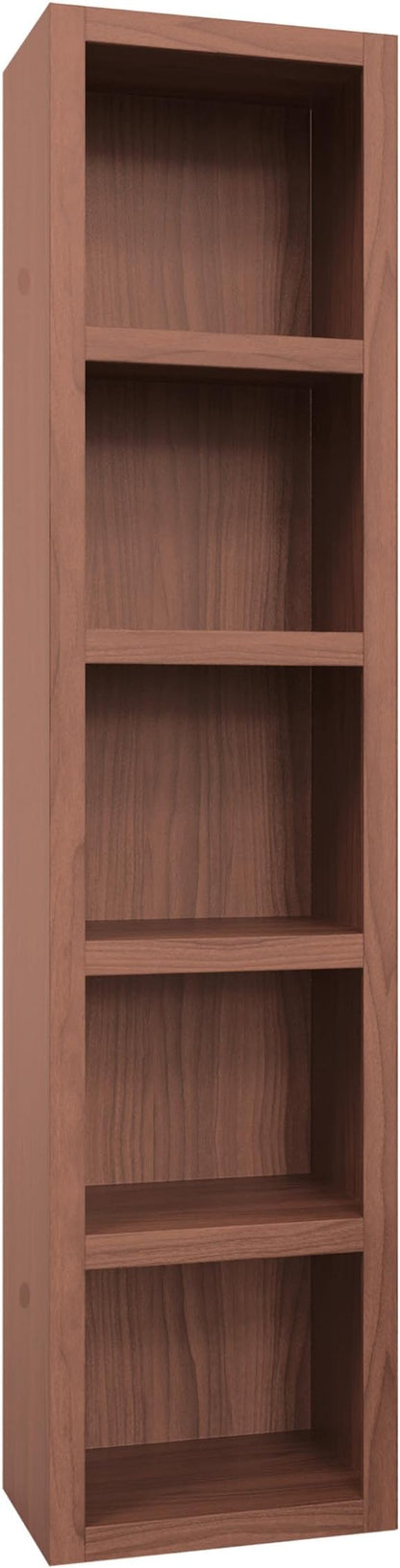 Oakland Living Brown 85-in Tall Wooden Bookcase Shelf