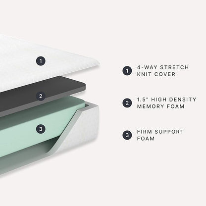 Signature Design by Ashley Full Size Chime 10 Inch Medium Firm Memory Foam Mattresswith Green Tea & Charcoal Gel for Pressure Relief, Fiberglass Free, Mattress In A Box