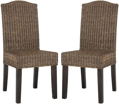SAFAVIEH Home Collection Odette Grey Wicker Dining Chair