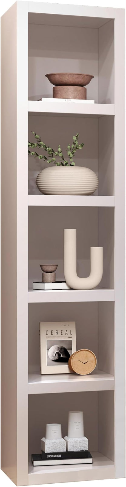 Oakland Living White 85-in Tall Wooden Bookcase Shelf