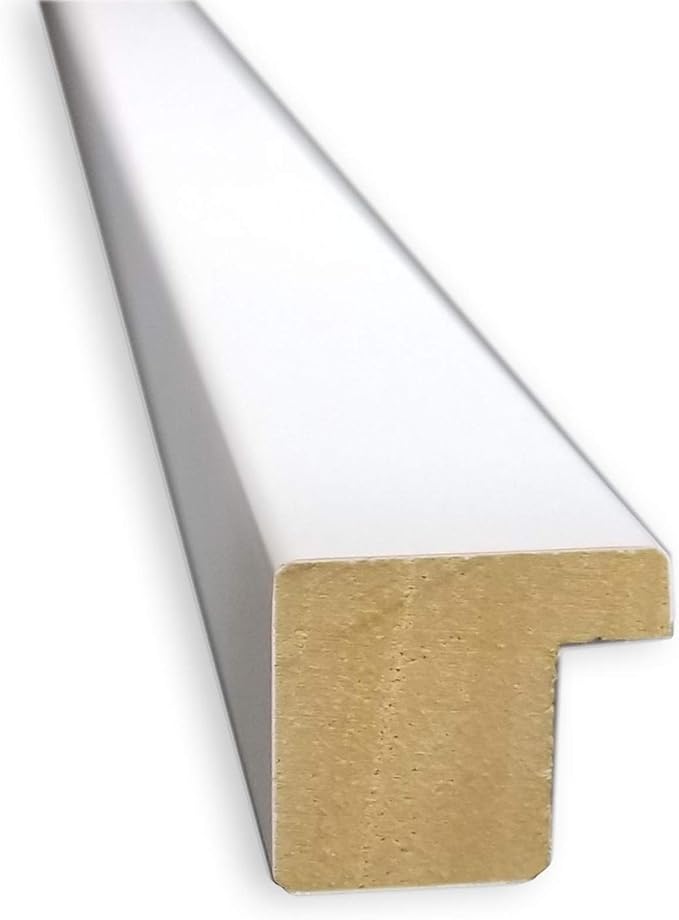 Amanti Art White Bathroom Mirror for Over Sink, 31x41 Svelte White Rectangle Vanity Mirror, X-Large Modern Wood Frame, Hangs Horizonally and Vertically, Bathroom Wall Decor, Beveled Edge from WI, USA