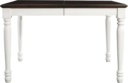 Crosley Furniture Shelby 7-Piece Traditional Dining Table Set for 6, Dinner Tables with Kitchen Chairs, Distressed White