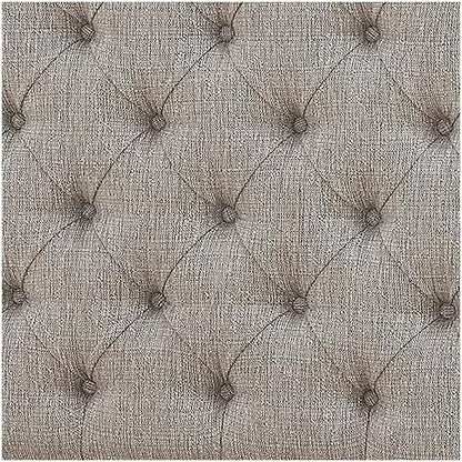 Signature Design by Ashley Realyn Upholstered Tufted Cottage Headboard ONLY, Twin, Vintage White