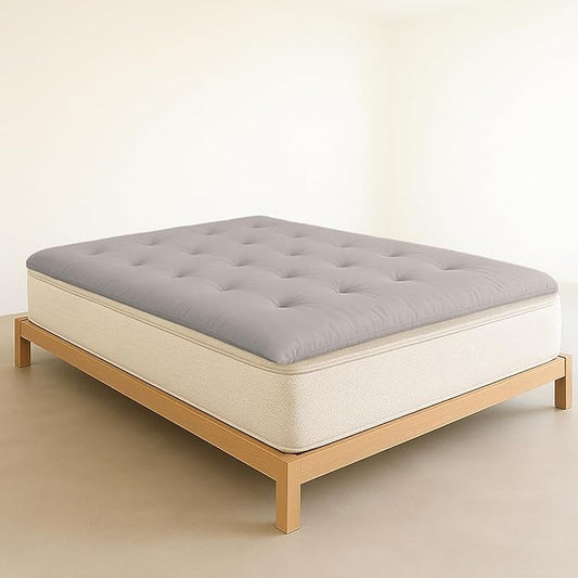 ZonLi Japanese Floor Futon Mattress Twin Size 39"x 80",100% Cotton Cover 4'' Thicken Tatami Mattress,Foldable Sleeping Pad,Portable Dormitory Tatami Mat,Roll Up Floor Lounger Bed for Adult (Grey)