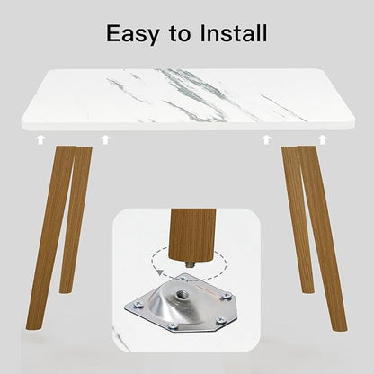 Small Coffee Table for Small Space, Low Table, Floor Table Desk for Sitting on The Floor, Storage Living Room Furniture, Tatami Tea Tables with Solid Wood Legs, Home Office, Farmhouse, Rectangle White