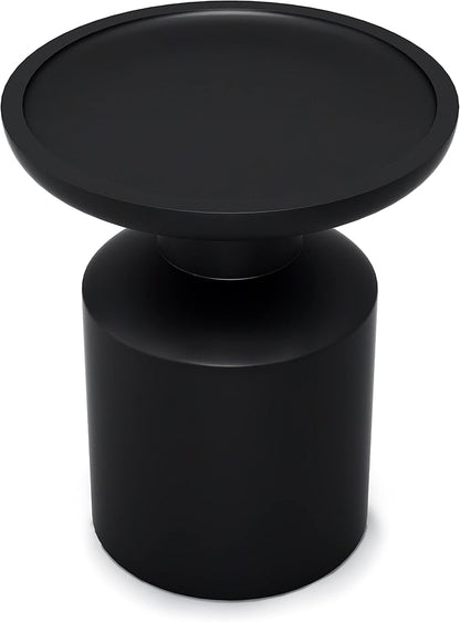 SIMPLIHOME Haynes 16-inch Wide Solid Mango End Table in Black, Handcrafted Boho-Style Accent Table for Living, Bedroom, or Home Office, Assembled