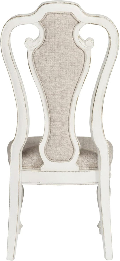 LIBERTY FURNITURE INDUSTRIES, INC. Magnolia Manor Opt 5 Piece Pedestal Table Set, Antique White, Width 42" x Depth 60" Height 30"